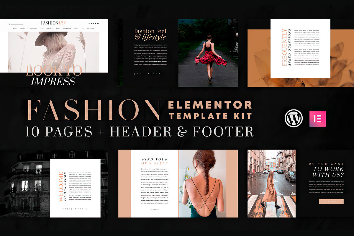 Fashion Art | Elementor Template Kit, an UI Kit Template by Touringxx Creative Studio (Photo 1 of 5)