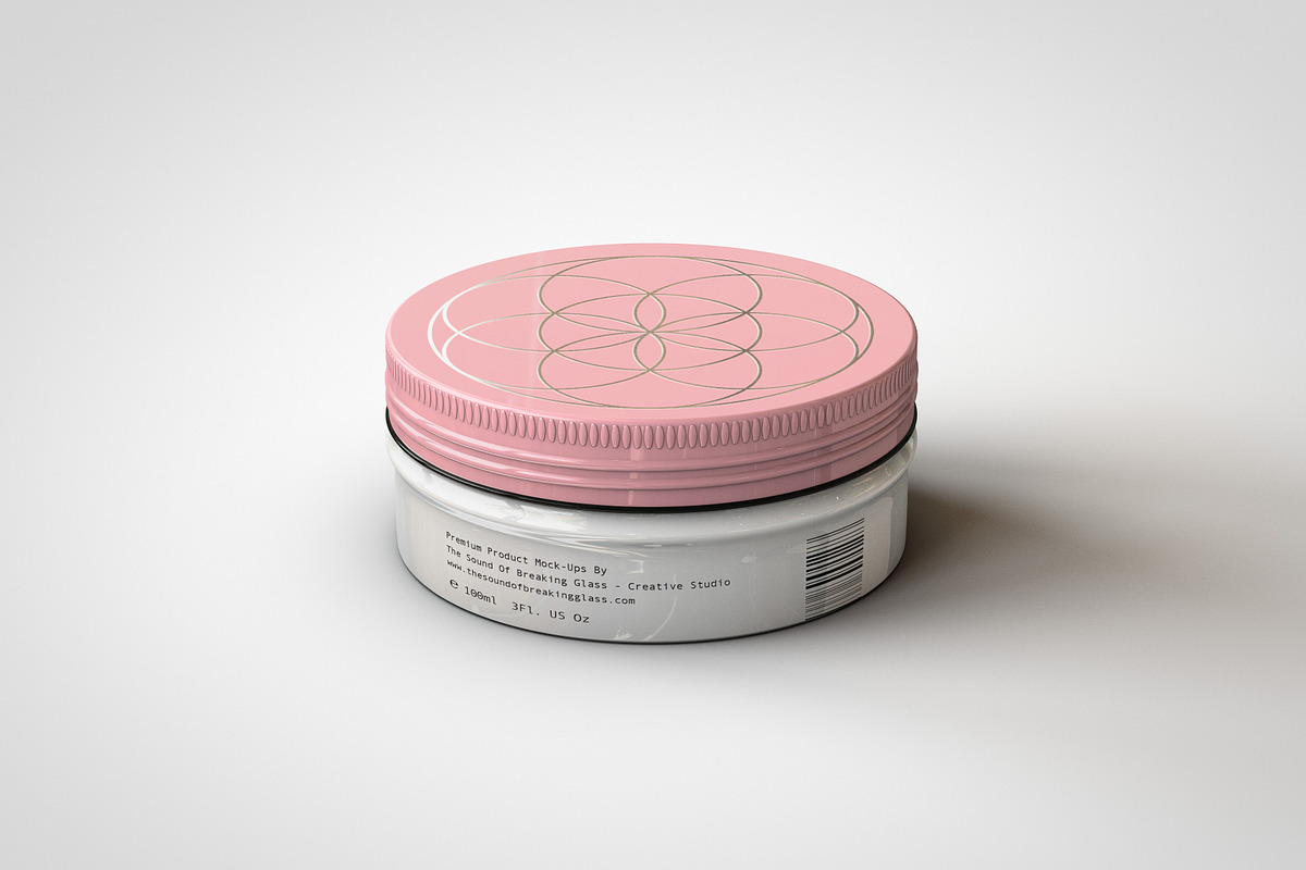 Round Cosmetic Tin Mock-Up, a Cups & Container Mockup by TSOBG (Photo 3 of 14)