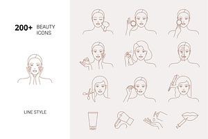 200+ Beauty icons
