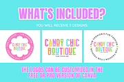 Cute & Colorful Logo Templates, a Branding & Logo Template by SunshineStudioBoutique (Thumbnail 2 of 10)