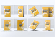 Soft Cover Book Mock-Up, an Advertising Mockup by DesignRushMarket (Thumbnail 1 of 9)