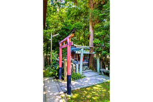 Torii at Shirakumo Shrine in Kyoto Gyoen National Garden, an Architecture Photo by Leonid Andronov