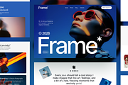 Frame - Photography Website, an UI Kit Template by Ahmed Rubel (Thumbnail 6 of 8)