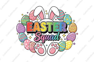 Easter Squad Family Matching Png, an Illustration by CraftArtStudio
