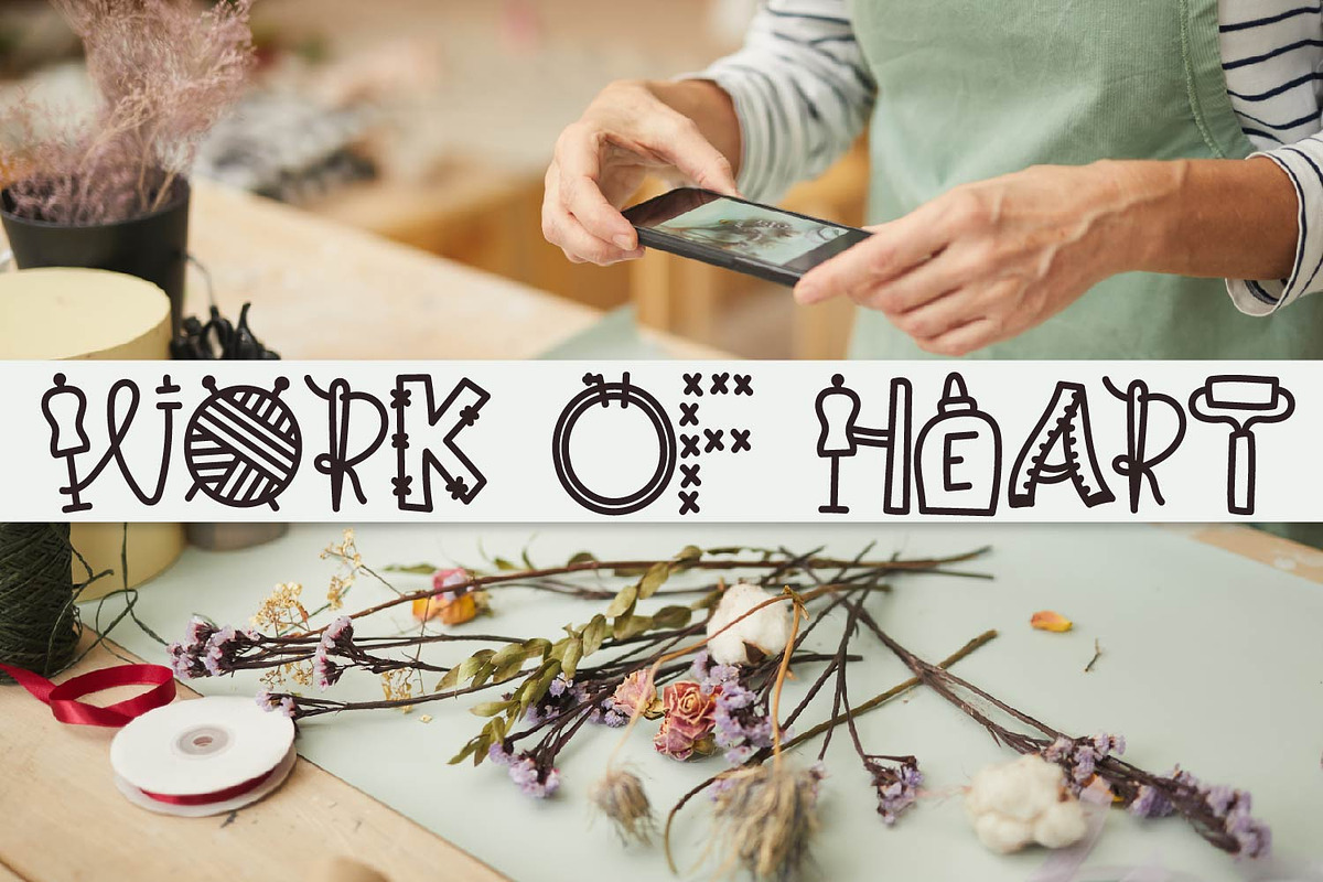 Crafty Mom - Craft Supply Font preview 6