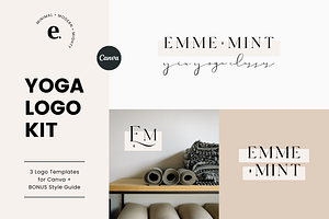 Yoga Logo and Branding Kit | CANVA