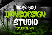GRAFFITI BRAVES MODERN DISPLAY, a Handwritten Font by dansdesign (Thumbnail 8 of 8)