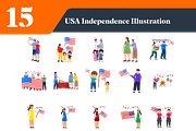 USA Independence Day Illustrations, a Person Illustration by EllaMaiyaali (Thumbnail 3 of 3)