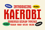 Kaerobi Condensed Display Font, a Sans Serif Font by Kulokale (Thumbnail 1 of 10)