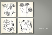 Set of Flowers, an Illustration by Victoria_Novak (Thumbnail 3 of 5)
