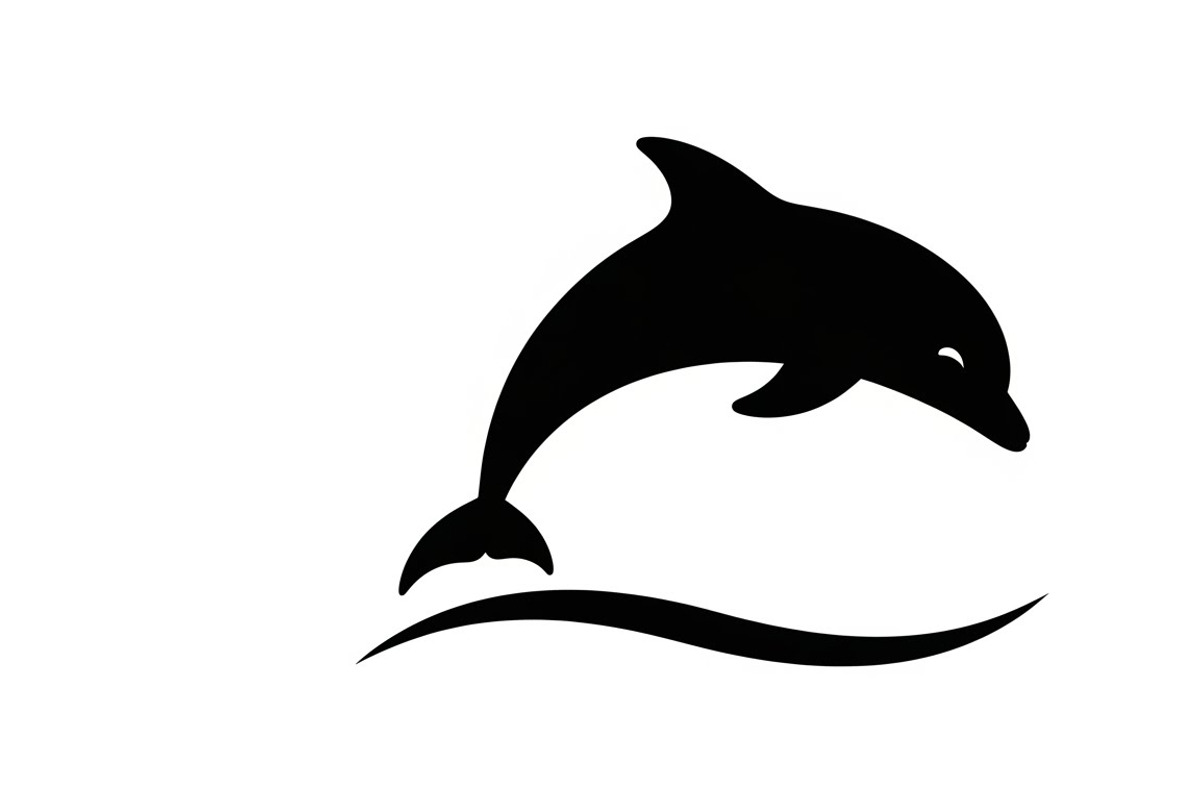 dolphin jumping silhouettes, an Illustration by Amazin_art (Photo 20 of 31)