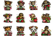 Summer Animals Whimsical Clipart, an Animal Illustration by Designking (Thumbnail 2 of 5)