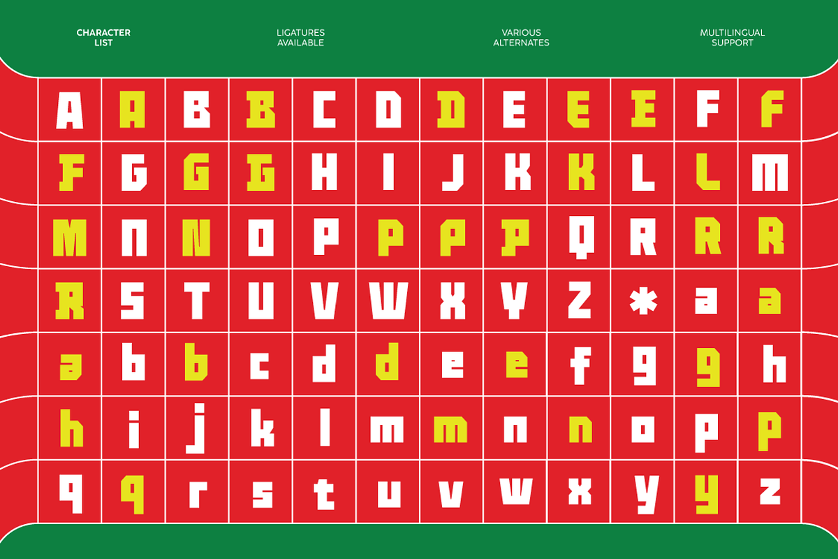Bigstage - Sport Bold Condensed Font, a Sans Serif Font by Typia Nesia (Photo 2 of 11)