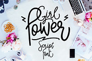 Girl Power font, a Script Font by doffdog (Thumbnail 1 of 10)