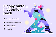 Happy winter illustration pack, a Food Illustration by 13chrisart (Thumbnail 2 of 4)