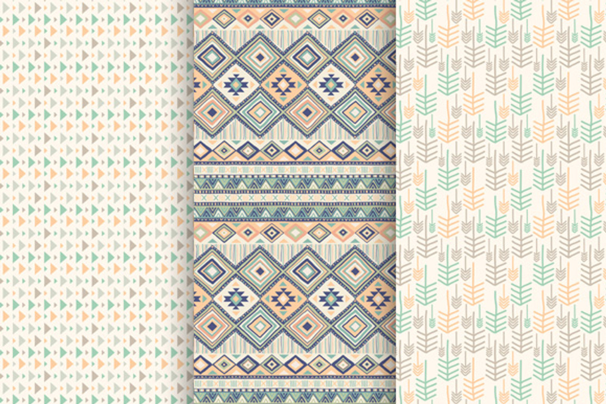 14 Tribal aztec Digital Papers Pack. preview 4