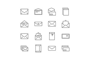 Envelopes Line Icons