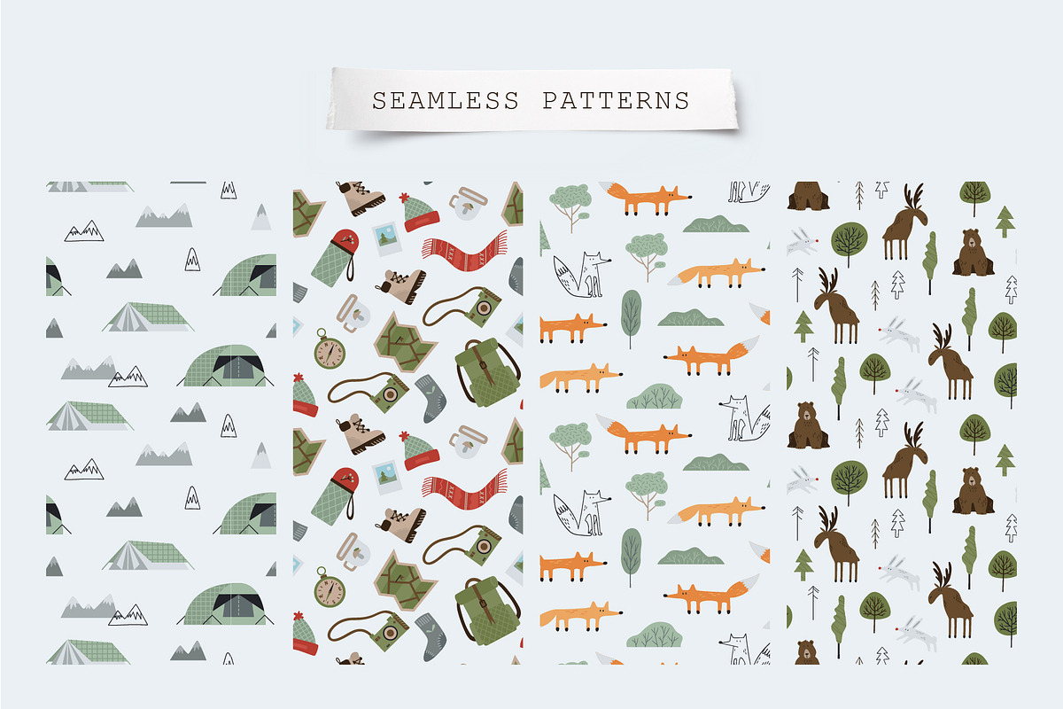 Great Outdoors Map Creator, an Animal Illustration by katieromanoff_art (Photo 5 of 13)