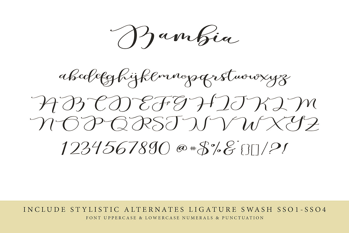 Bambia Calligraphy preview 8