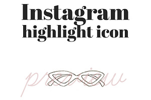 Instagram Story Highlight Sunglasses, a Social Media Template by Masters of Instagram