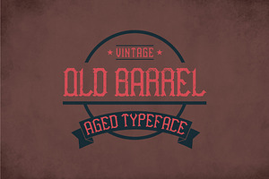 Old Barrel Vintage Label Typeface