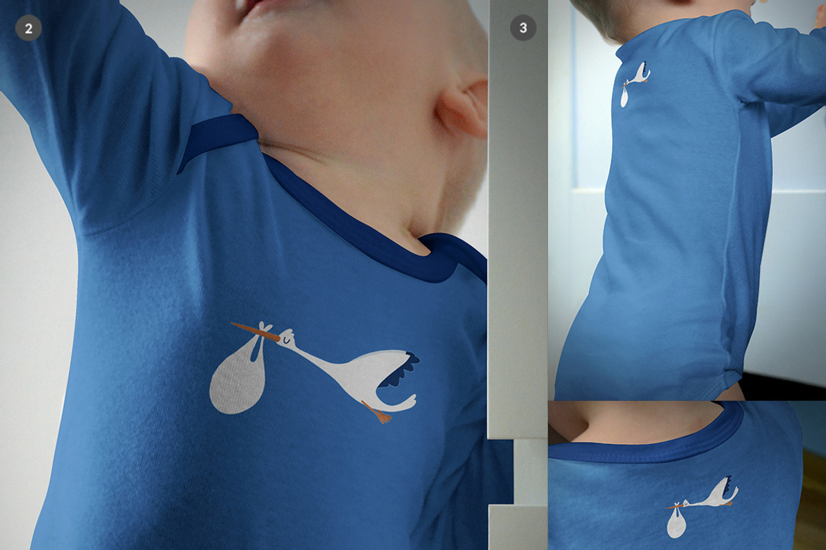 Baby Longsleeve Growsuit Mock-ups, a Print Template by BlackMocca (Photo 7 of 19)