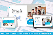 Facultic - Remote Work Google Slides, a Presentation Template by SlideFactory (Thumbnail 1 of 4)