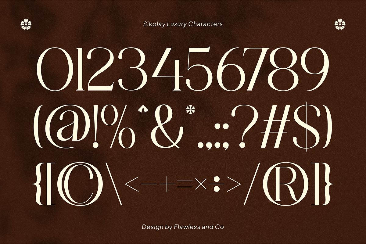 Sikolay - Elegant Luxury Serif Font, a Serif Font by Flawless And Co (Photo 8 of 10)