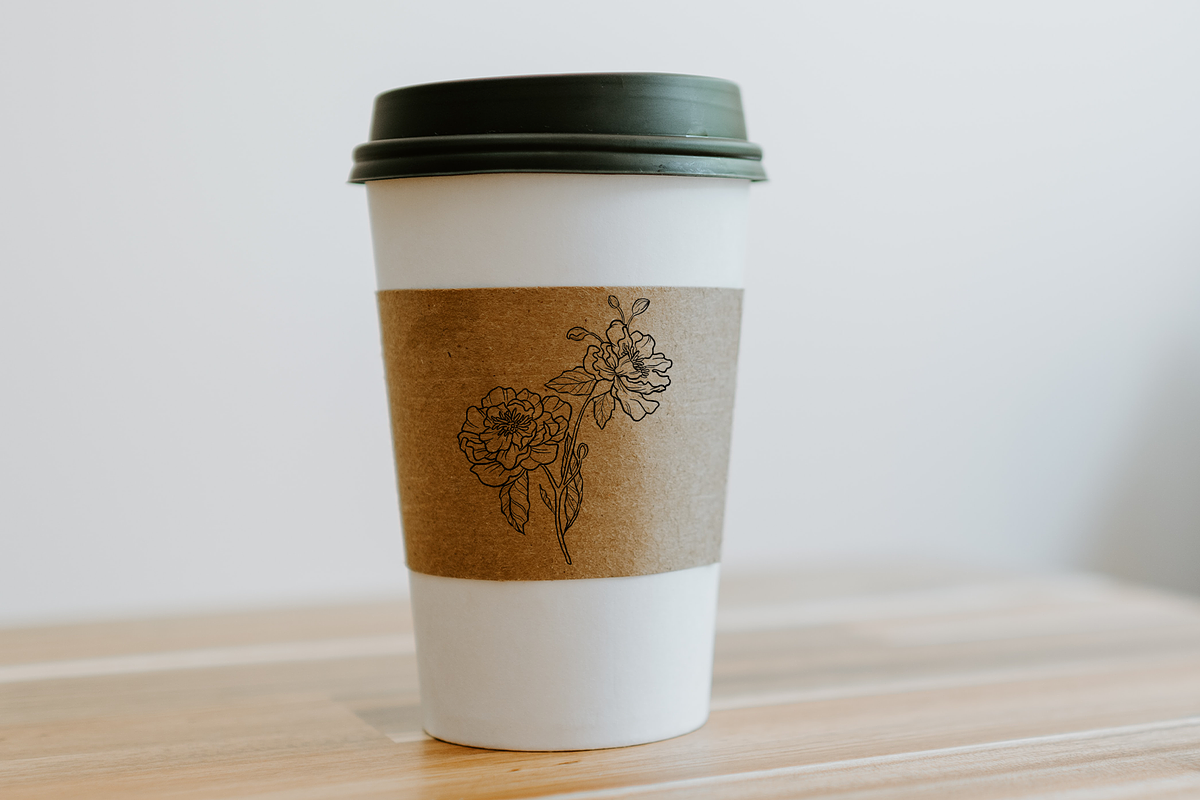 Line-Art Botanicals Pack, an Illustration by Drawn By Arianna (Photo 4 of 5)