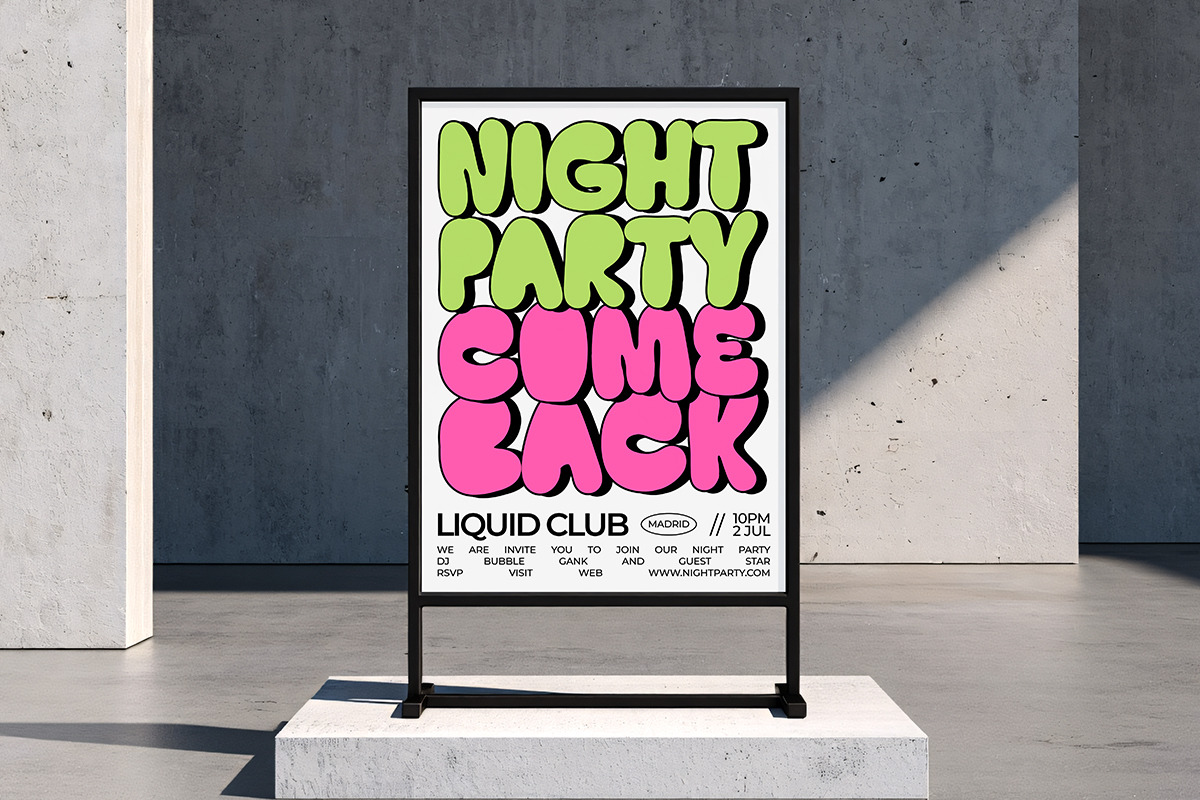 Saltyfine – Fun Bubble Display Font, a Sans Serif Font by Unicode Studio (Photo 8 of 10)
