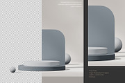 5 Podium with Transparent Background, a Background Graphic by faustudio (Thumbnail 3 of 7)