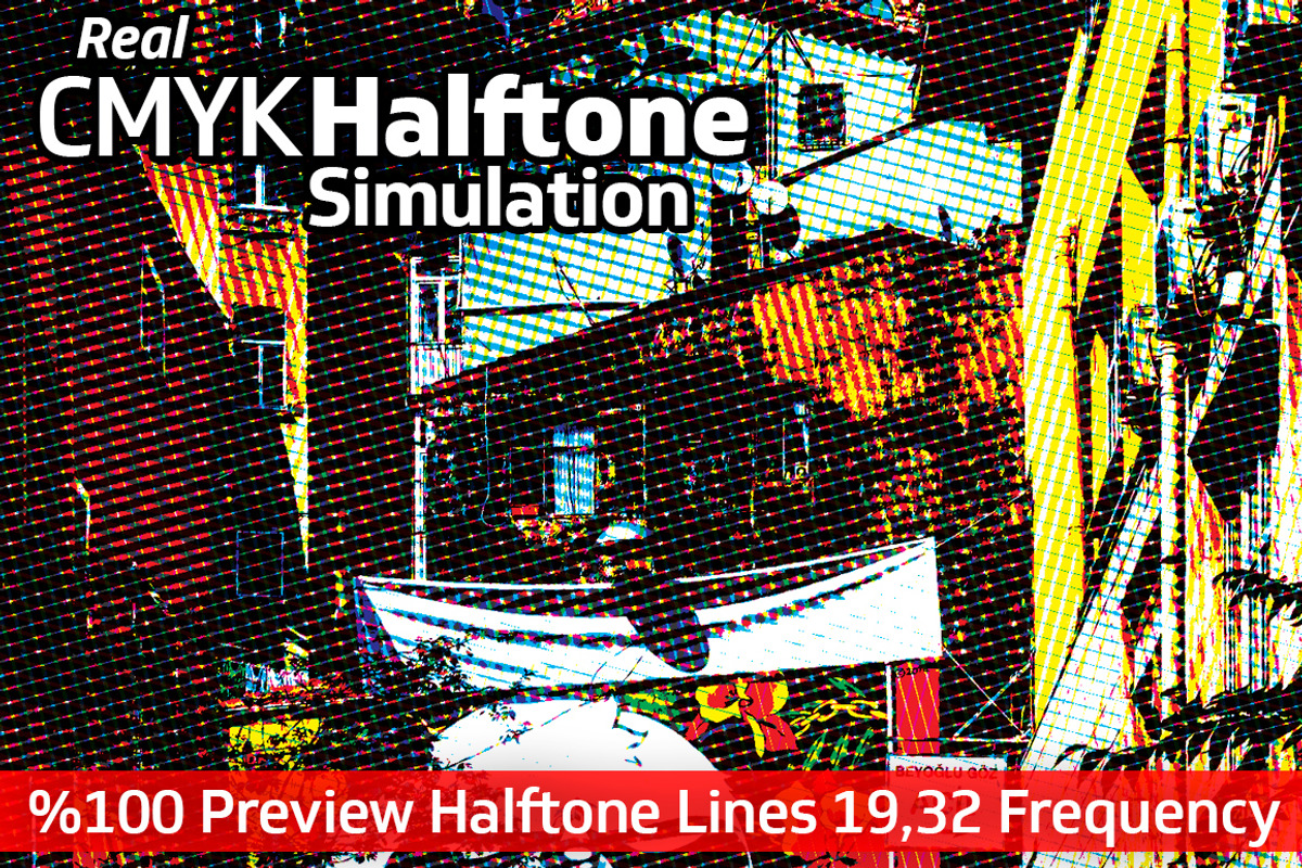 Real CMYK Halftone Simulator Actions, an Action Add-On by Creative Graphics (Photo 3 of 5)