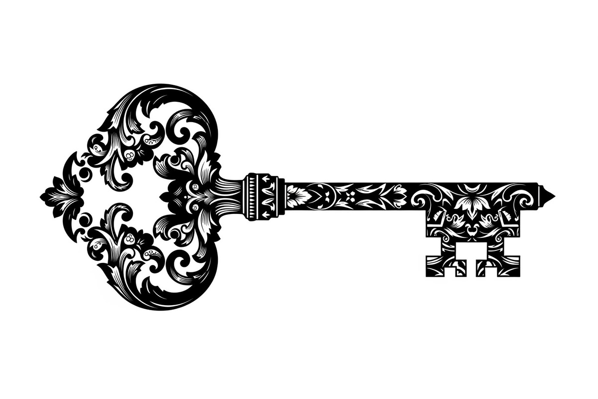 Ornamental Vintage Key SVG Bundle, an Illustration by Gaye Art (Photo 13 of 31)