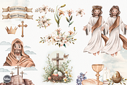 Jesus watercolor clipart, an Illustration by Tita Creative Studio (Thumbnail 4 of 7)