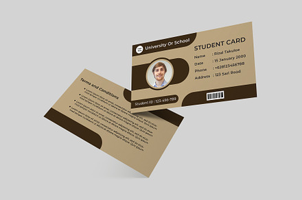 Student Card Template Vol 02, a Card Template by takuloerizal