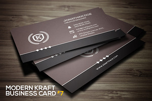 Modern Kraft Business Card 7