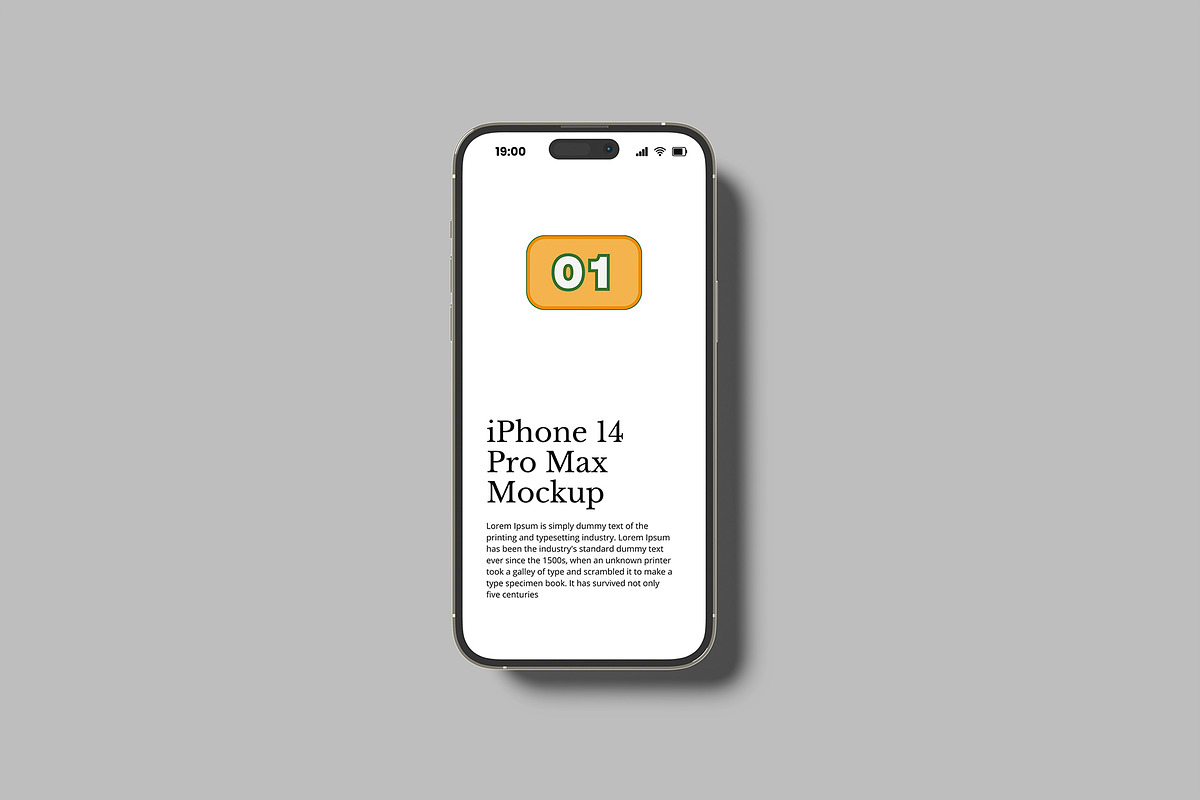 iPhone 14 Pro Max Mockup, an iPhone Mockup by Bangdastudio (Photo 4 of 6)