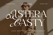 Astera Casty - Luxury Script Font, a Serif Font by RagamKata (Thumbnail 1 of 10)