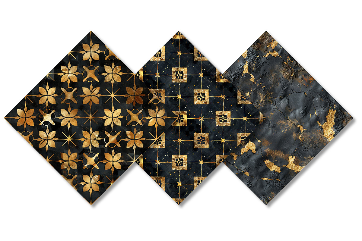Gold Glam Seamless Velvet Pattern, a Pattern Graphic by Canvas Craft (Photo 9 of 9)