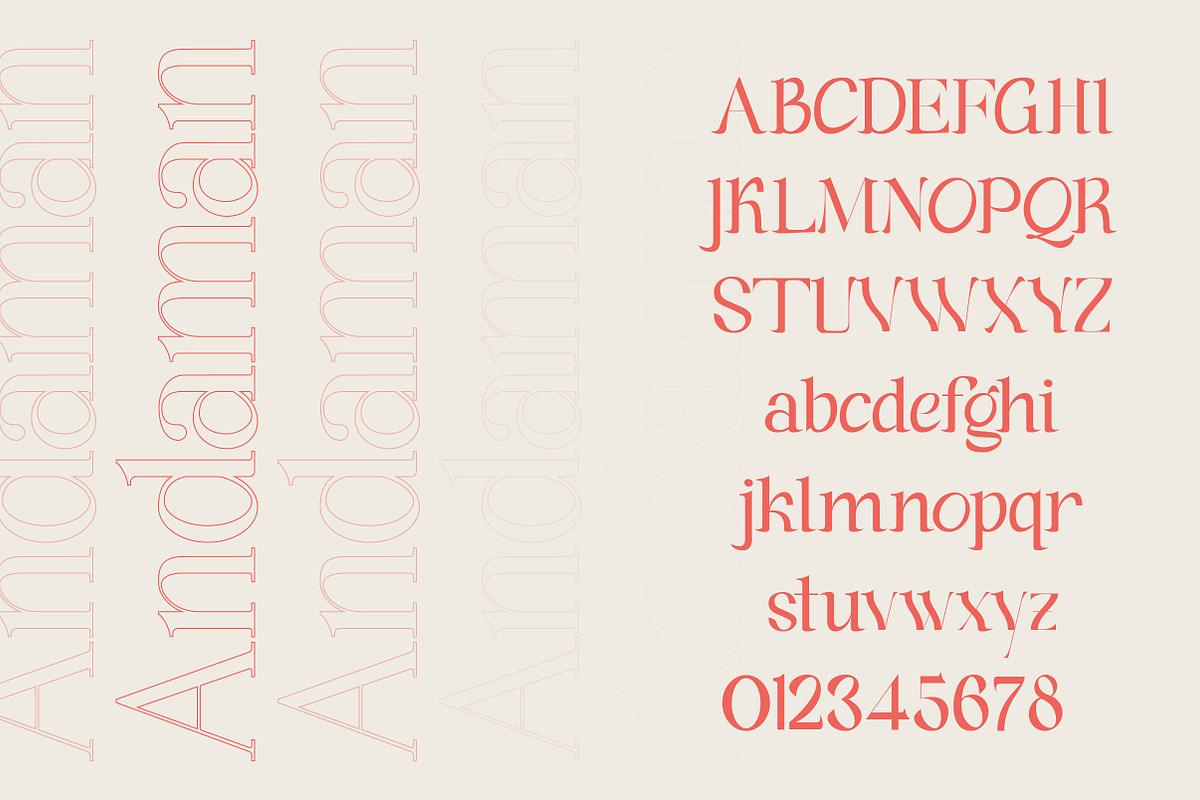 Andaman an Experimental Serif Font, a Serif Font by Lettertype Studio (Photo 6 of 15)