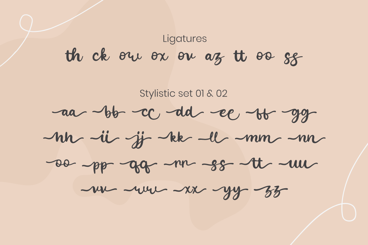 Yasminda - Layered Script Font, a Script Font by Attype (Photo 8 of 8)