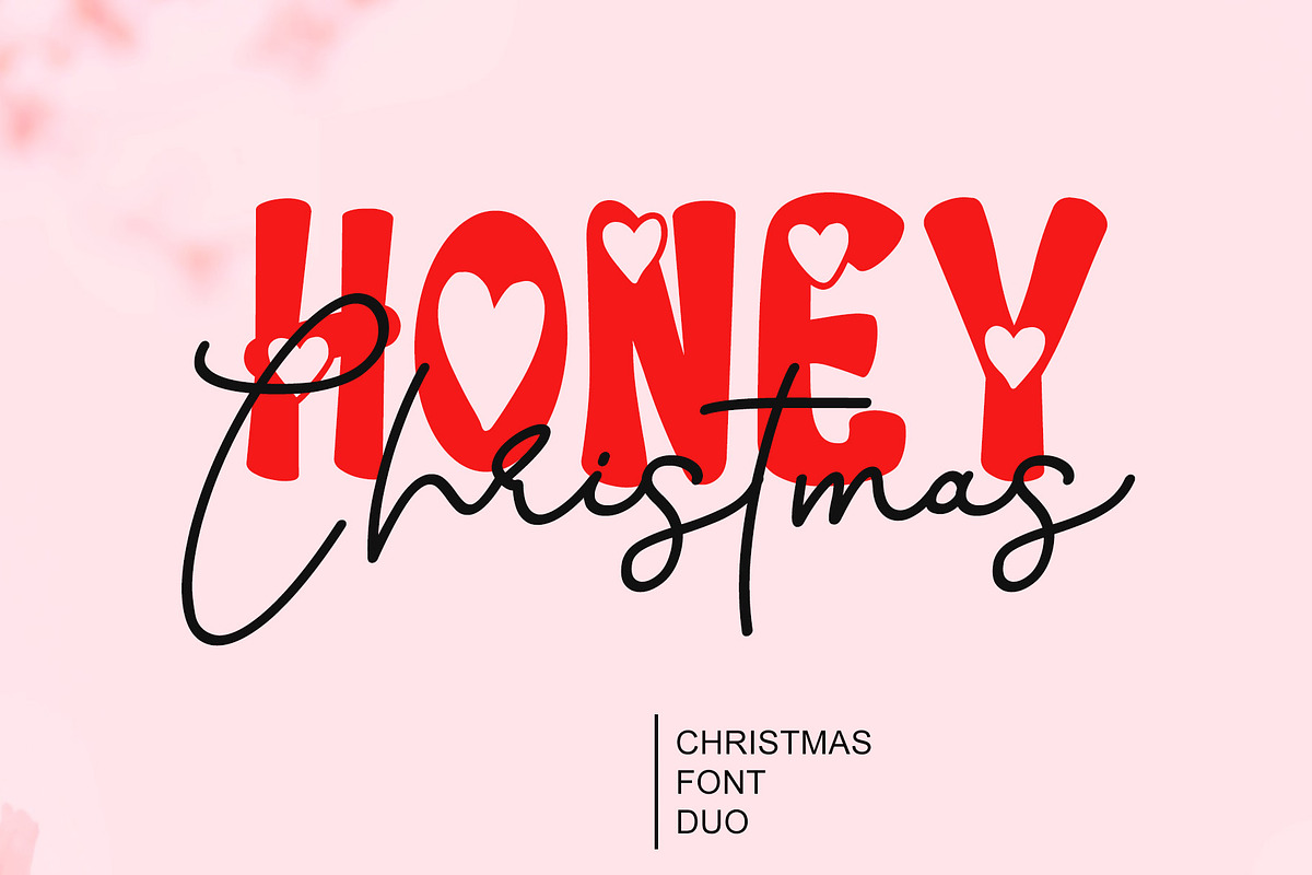Honey Christmas - Font Duo, a Script Font by Letterafa Studio (Photo 1 of 9)