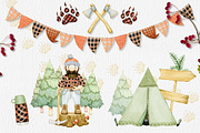 Lumberjack II Watercolor Collection, an Illustration by Watercolor Nomads (Thumbnail 2 of 6)