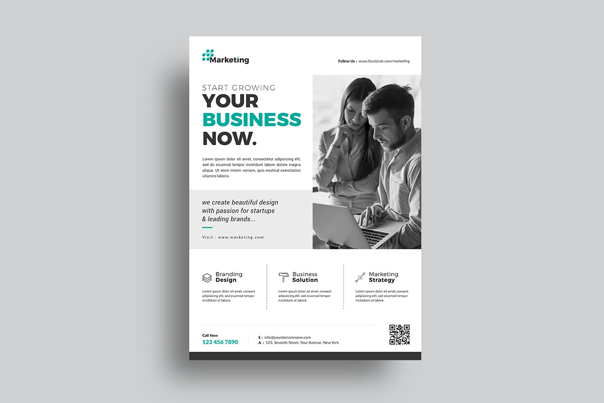 Corporate Flyer, a Flyer Template by CreativeZoom (Photo 4 of 4)