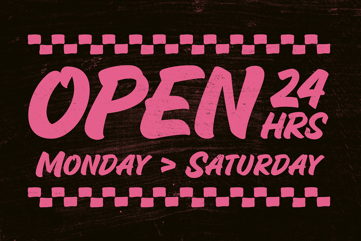 Captain Casual - A Sign Painter Font, a Font by Wingsart Studio (Photo 15 of 15)