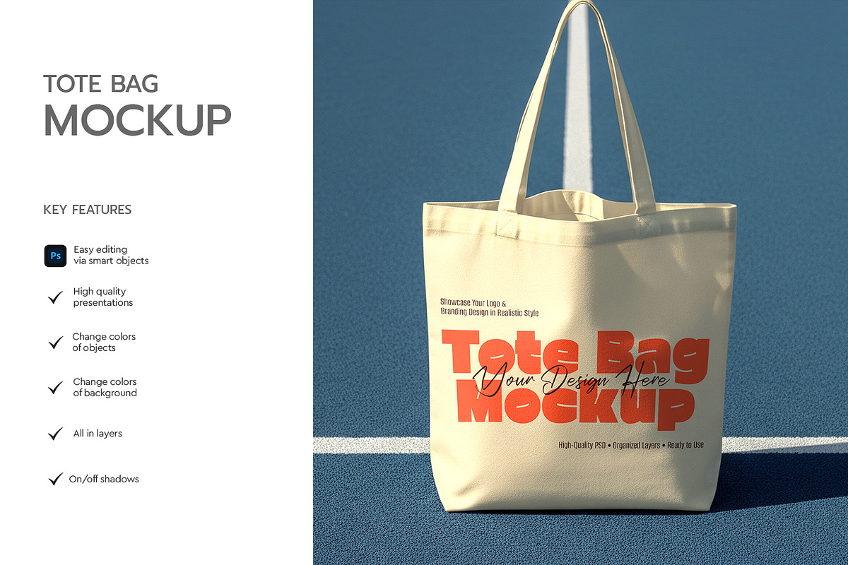 Cotton Tote Bag Mockup, a Product Mockup by graphypix (Photo 2 of 4)