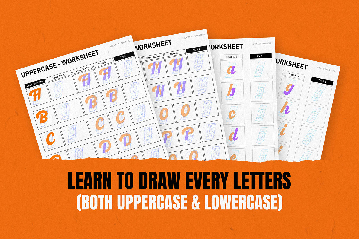 Script Letter Builder (Grid System), a Brush Add-On by Tharros (Photo 6 of 9)