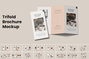 A4 Trifold Brochure Mockup - Bundles