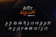 Better Rolling - Brush Font, a Font by Masanis (Thumbnail 4 of 12)