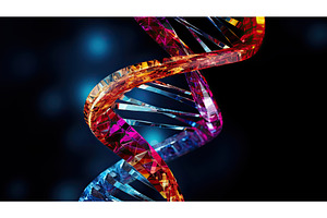 chromosomes dna 3d ai generated, a Technology Photo by pikepicture